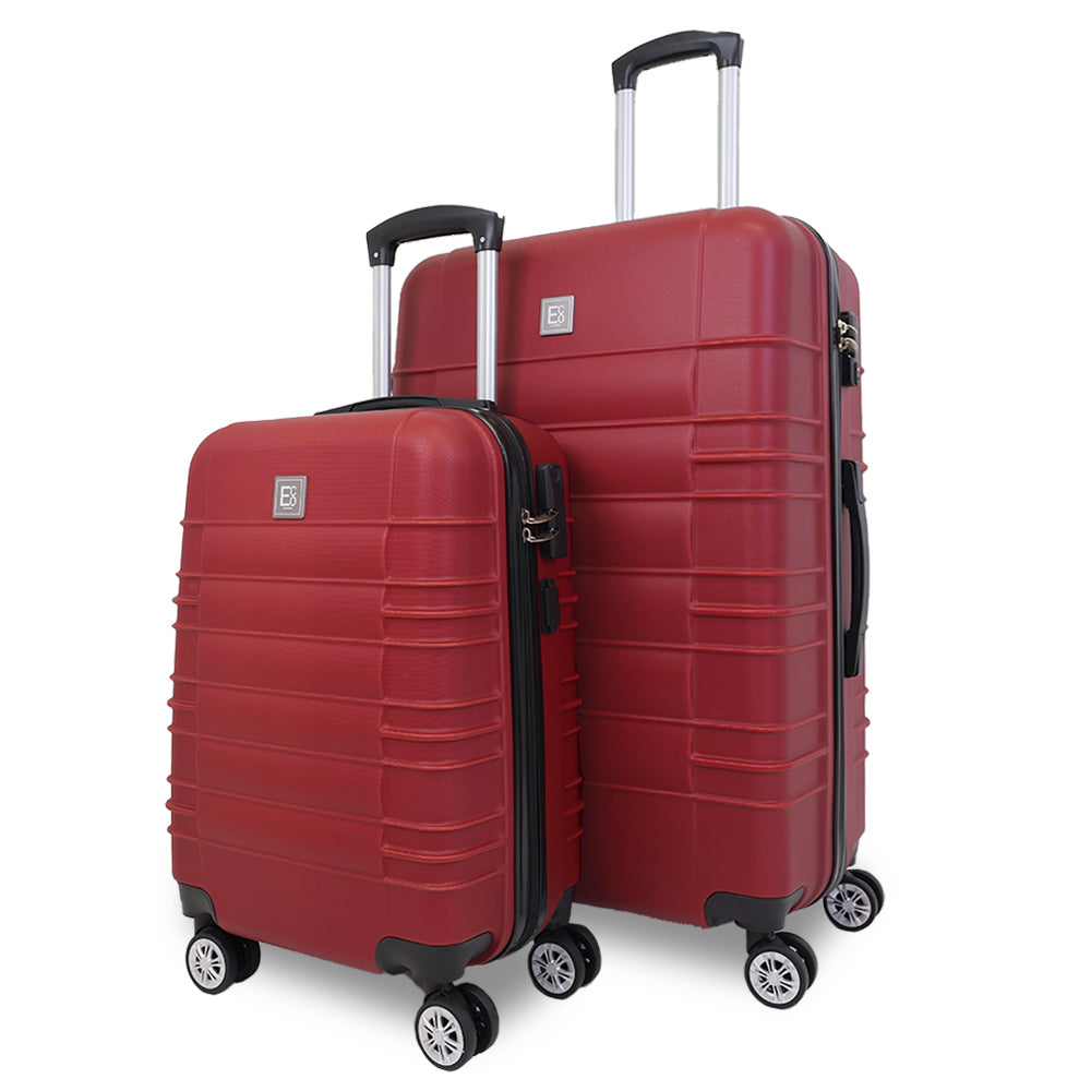 Santorini Eco-Friendly Hardshell Luggage Set - 360 Spinner Wheels - 55 & 75cm - 2 Pieces