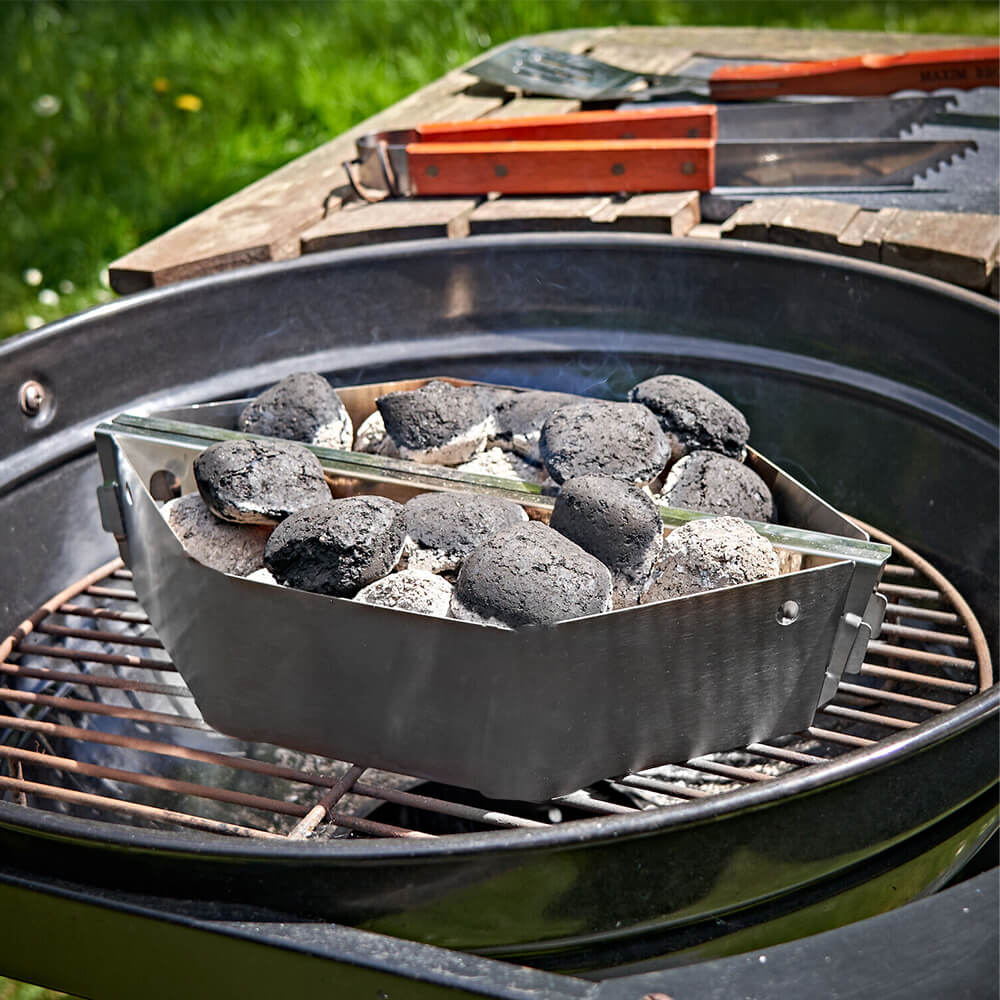 Braai Grill Charcoal Briquets Holder and Natural Fire Starters