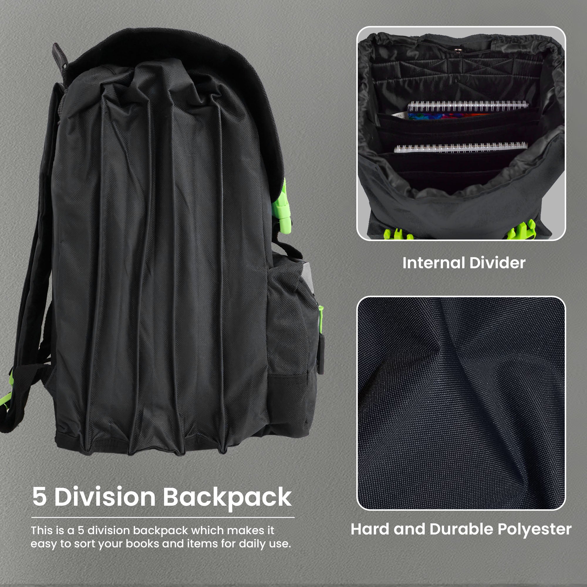 5-Division Backpack