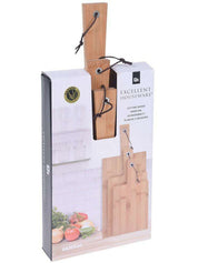 Multifunctional Bamboo chopping and serving board set  Made from 100% Bamboo, these boards are eco-friendly and naturally durable. For chopping and prepping or as a serving board, this combo is perfect for all your cooking and entertaining needs! Bamboo is naturally water, moisture, and bacteria-resistant and will not damage your kitchen knives.  *Please note this is not dishwasher safe. Hand washes are recommended!