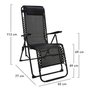 Tumbona para silla - 6 posiciones ajustables - Plegable