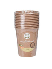 Made from 100% biodegradable and compostable unbleached paper, these cups can hold both hot and cold drinks without becoming soggy or leaking. With the capacity to hold up to 250ml of liquid and coming in a set of 30 cups, these are the perfect alternative to harmful plastic cups.   