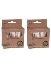 These bamboo cotton buds are 100% biodegradable and made from sustainable materials. It comes in a biodegradable, home-compostable cardboard box of 400 pieces per box.
