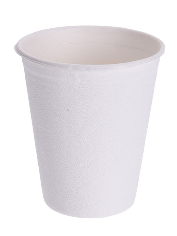 Made from natural Sugarcane fibers, these cups are 100% eco-friendly and compostable. Made from strong material that can withstand both hot and cold drinks without getting soggy, these cups are ideal for any gathering. Simply throw them away in the recycling bin or compost them once used.