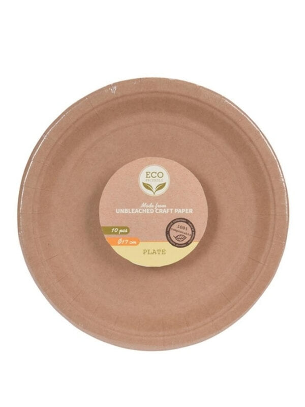 There's no longer a need to sacrifice convenience for going green. Our Biodegradable plates take the best of both worlds. The paper plates use durable plant fiber in their construction. These fibers are naturally stronger and more durable than traditional paper plates. Our plates feature a beautiful natural beige color, which complements any occasion!