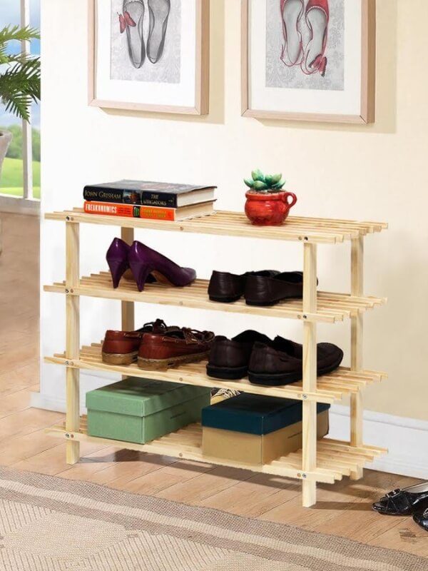 Firwood Shoe Rack - 4 Shelves - Eco-Friendly