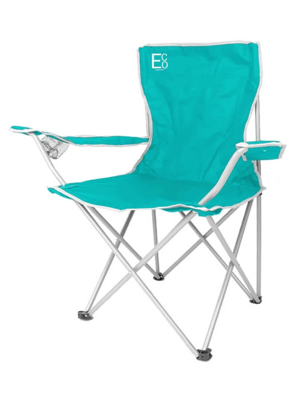 Foldable Camping Chair This sturdy outdoor chair with a cup holder is ideal for camping getaways, beach days, and at-home relaxing. Fold and unfold within seconds. Features: 1 x cup holder. 1 x large side pocket. Capacity up to 80kg.