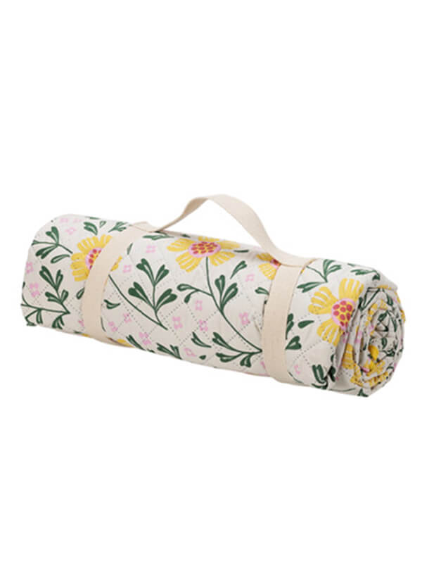 Reserva de manta de picnic con diseño floral