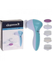 This electric facial brush comes with 5 different exfoliator heads for your desired level of cleansing and skin type. Suitable for both men and women, this facial brush allows you to properly unclog your pores and get rid of dead skin cells. The circular massaging function of the brush head encourages cell repair to improve elasticity and protect your skin's barrier. Requires 2 x AA batteries which are included with your purchase.   Benefits