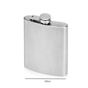 207ml, 6.93oz Stainless steel hip flask with attached screw-on lid is perfect for parties, events and traveling. It has a handy screw top lid that is attached to the flask to prevent spills. You can decant brandy, gin, other alcohols from the bottle. Its rectangular shape means it fits in pants or jacket pockets. Eco lifestyle online shop 170422590