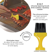 Reusable Sauce Bottle with Basting Brush