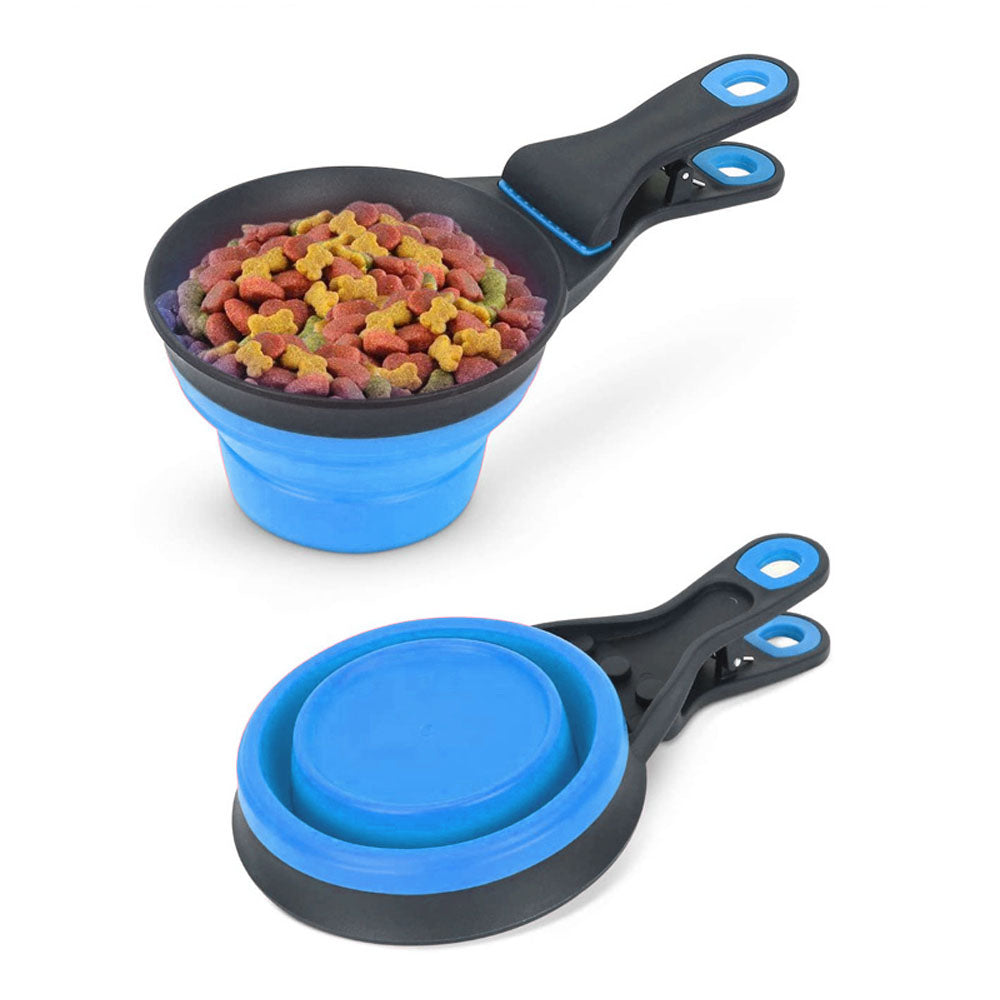 Cuchara para comida de mascotas con clip incorporado y diseño Flatpack - 237ml