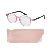 Rounded Reading Glasses with Pouch