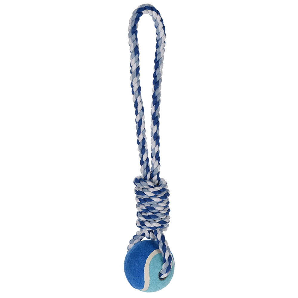 Dog Rope with Handle and Tennis Ball - Ecolifestyle.shop