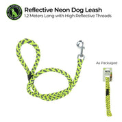 Neon Reflective Dog Leash - 1.2m