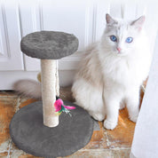 Cat Scratch Post with Toy Ball & Feather - 30cm