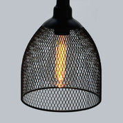 Eco lifestyle - ecolifestyle.shop Our chandelier hanging lamp is made from black metal mesh. Can be used indoor furniture and outdoor decor light. It has a built-in timer. Black mesh metal frame. It has an 80cm cable. An LED bulb that shines warm white. Needs x4 AA batteries Size: 16 x 21cm Length: cable 80 cm & total 101cm Material: Polypropylene. AF5100800 - 8719987492372