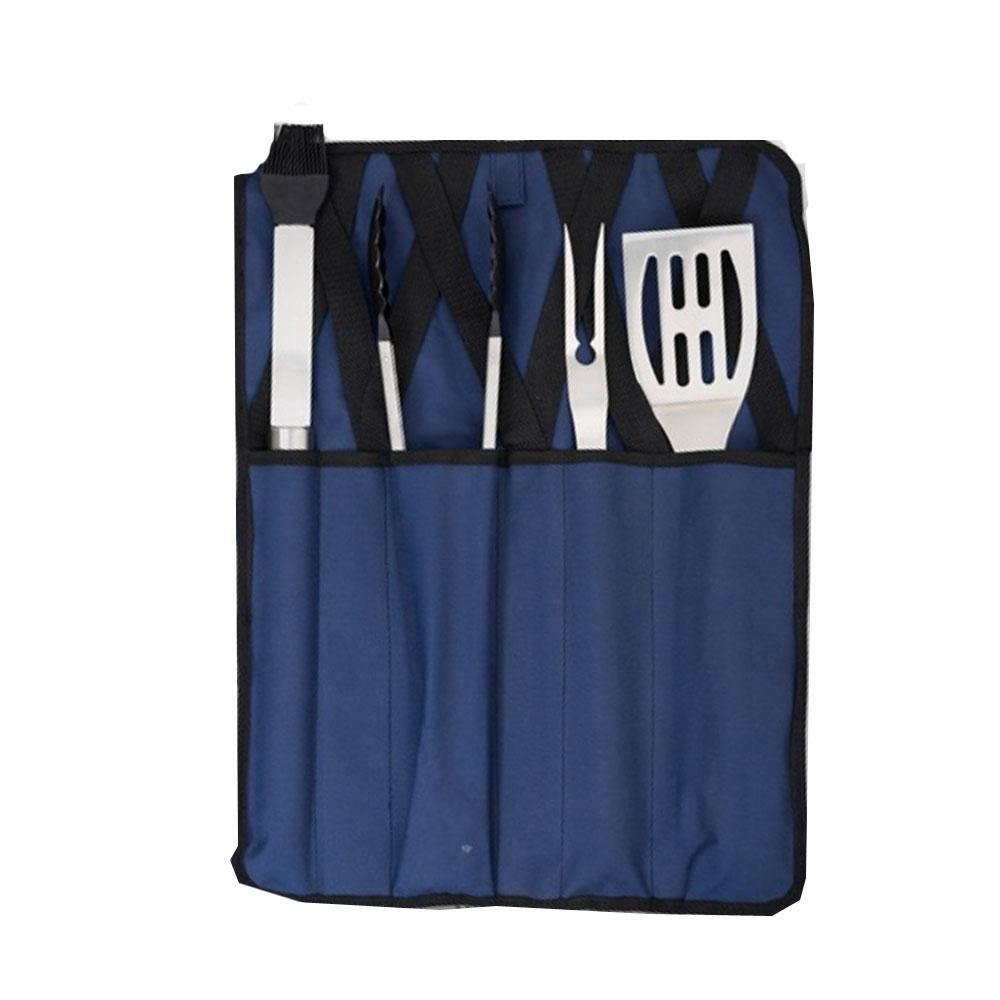 Eco lifestyle - ecolifestyle.shop Braai Tool set with Carrier Bag - Set of 5. All in 1 barbecue Braai toolset. 1 x Braai Spatula. 1 x Braai Fork. 1 x Braai Tong. 1 x Basting Brush. 1 x Carrier Bag. Thumb Slide Locking Lid. Ergonomic Contour Shape. Size: 49cm x 37cm. Fabric: 600D. Stainless Steel. Polypropylene. - BQ05 - 6004356006055