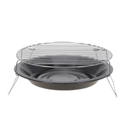Eco lifestyle - ecolifestyle.shop Portable Light-Weight Round Charcoal Braai Grill. Easy to set up and store away thanks to its size. Portable and easy to carry around. Ideal for 3-4 people. Cooking height: 13.5cm. Bowl Diameter: 28.5cm. Size: 36 x 36 x 13.5cm. Material: Anti Rust Steel + Chrome coated grill. C80210120 - 8718158300898