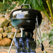Barbecue Braai au charbon de bois avec attrape-cendres et bouches d'aération réglables - 45 cm
