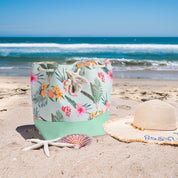 Beach Tote Bag - Tropical Design