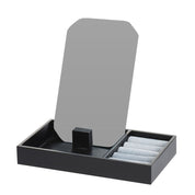 Mirror jewellery box with velvet lining keep your valuable items of jewellery organized. Provide sufficient storage space for bracelets, necklaces and other accessories needed, all jewellery can keep in order. Velvet lining to place more delicate items such as valuable rings. The mirror has a stand that can be balanced. Eco lifestyle online shop DD1400080