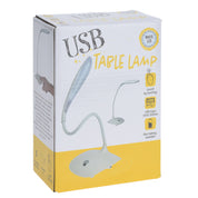 Touch Control LED Table Lamp with 1M USB Cable with adjustable neck for lighting where you need it with designed touch control, operates and responds with direct touch controls for the light bulb and features a 2 AMP USB charger. Powered by a USB lamp charger, so you can plug it into your wall or into your computer. Eco lifestyle online shop FC4500460