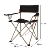 Chaise de camping avec sac de transport et porte-gobelet - Design pliable de luxe