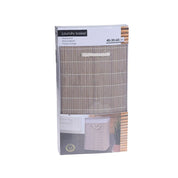 Cesto para la ropa de bambú con interior de algodón y asas de cuerda - 72 L - Diseño Flatpack
