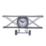 Reloj de mesa - Forma de avión de metal