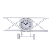 Table Clock - Metal Airplane Shape