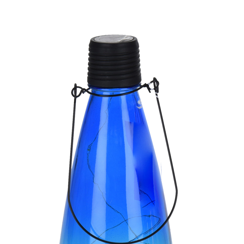Lámpara de energía solar Luz LED en botella de vidrio con soporte Luz de desprendimiento de carga - 2 piezas
