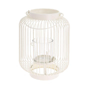 Eco lifestyle - ecolifestyle.shop Modern Hanging Metal Wire Lantern with Candle Holder can be suspended. Great for shedding light when it's loadshedding. Can be hung. The body is made of metal, the shade is glass. The degree of protection of the case is IP44. Size: 16.5 x 16.5 x 23cm. With handle and glass 7 x 7.5cm. mMaterial: Metal + Glass. - NBD100900 - 8719987487767