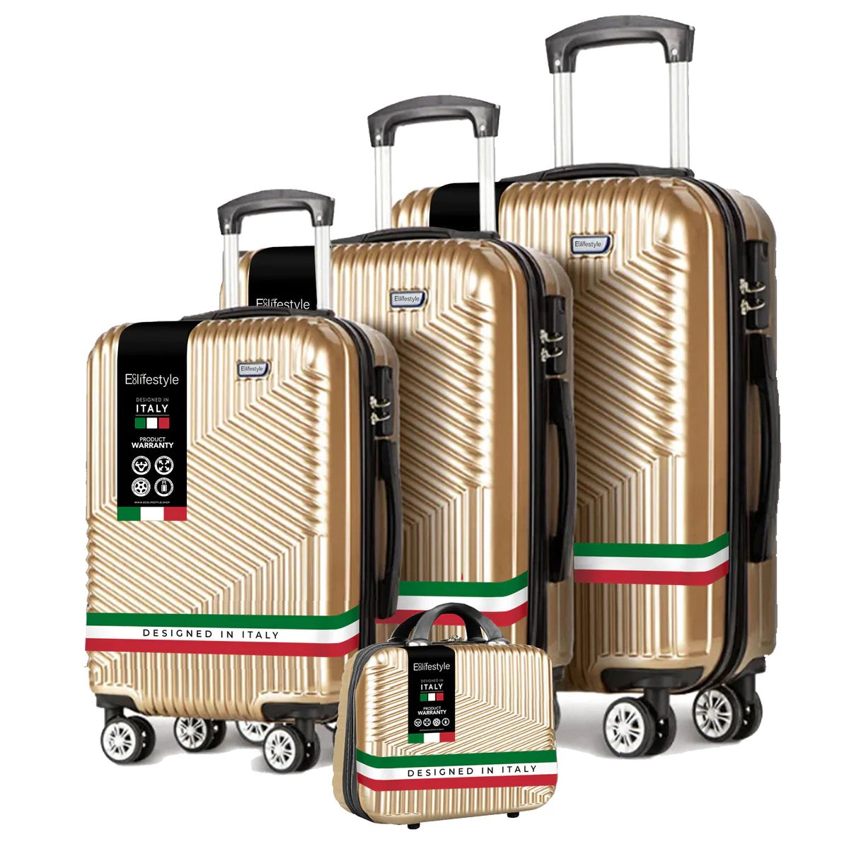 Hardshell Luggage Set on 360° Spinner Wheels with TSA Lock 