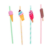 Paper Straws Party Pack - 40 Pieces - Biodegradable