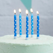 Birthday Candles with Cake Holders - 12 Pieces