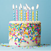 Bougies d'anniversaire avec porte-gâteaux - Lot de 36