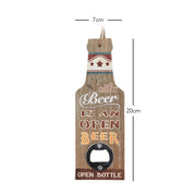 Ouvre-bouteille de bière avec ficelle pour accrocher au mur