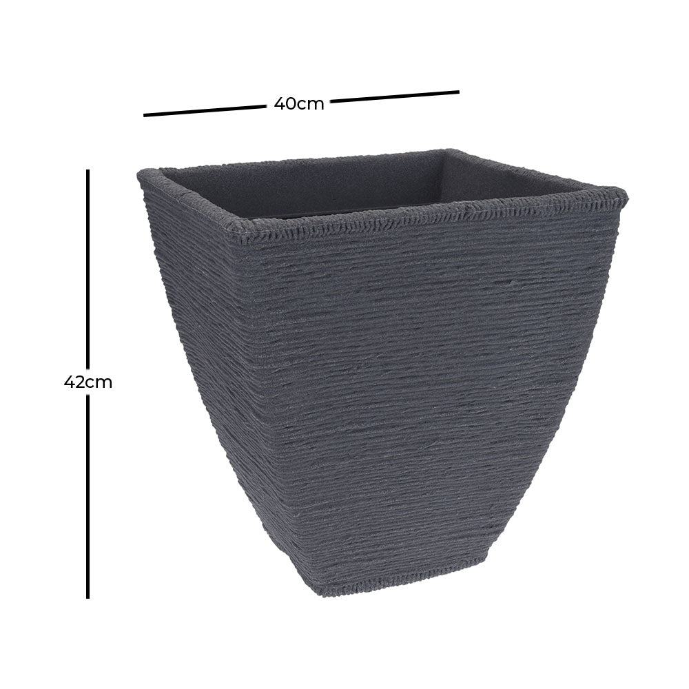 42cm Lightweight flower pot from Netherlands is weather-resistant because of it's UV resistant plastic material and it is lightweight for easy portability between your home, garden, living area, patio and wherever you want your pot plant to be. No drainage holes so no leakage will occur. Size: 40 x 40 x 42cm. Eco lifestyle online shop Y54195350