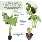 Planta Artificial Grande en Maceta - 90cm 